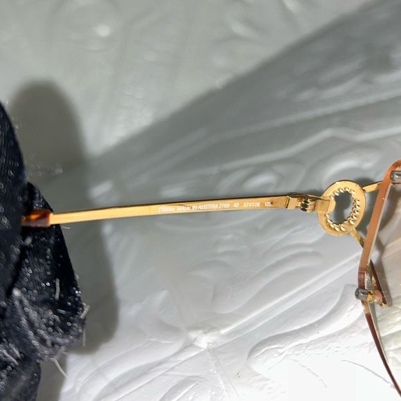 Christian Dior VINTAGE Gold Frame Reading Glasses Rose Gold Mirror - Picture 13 of 15